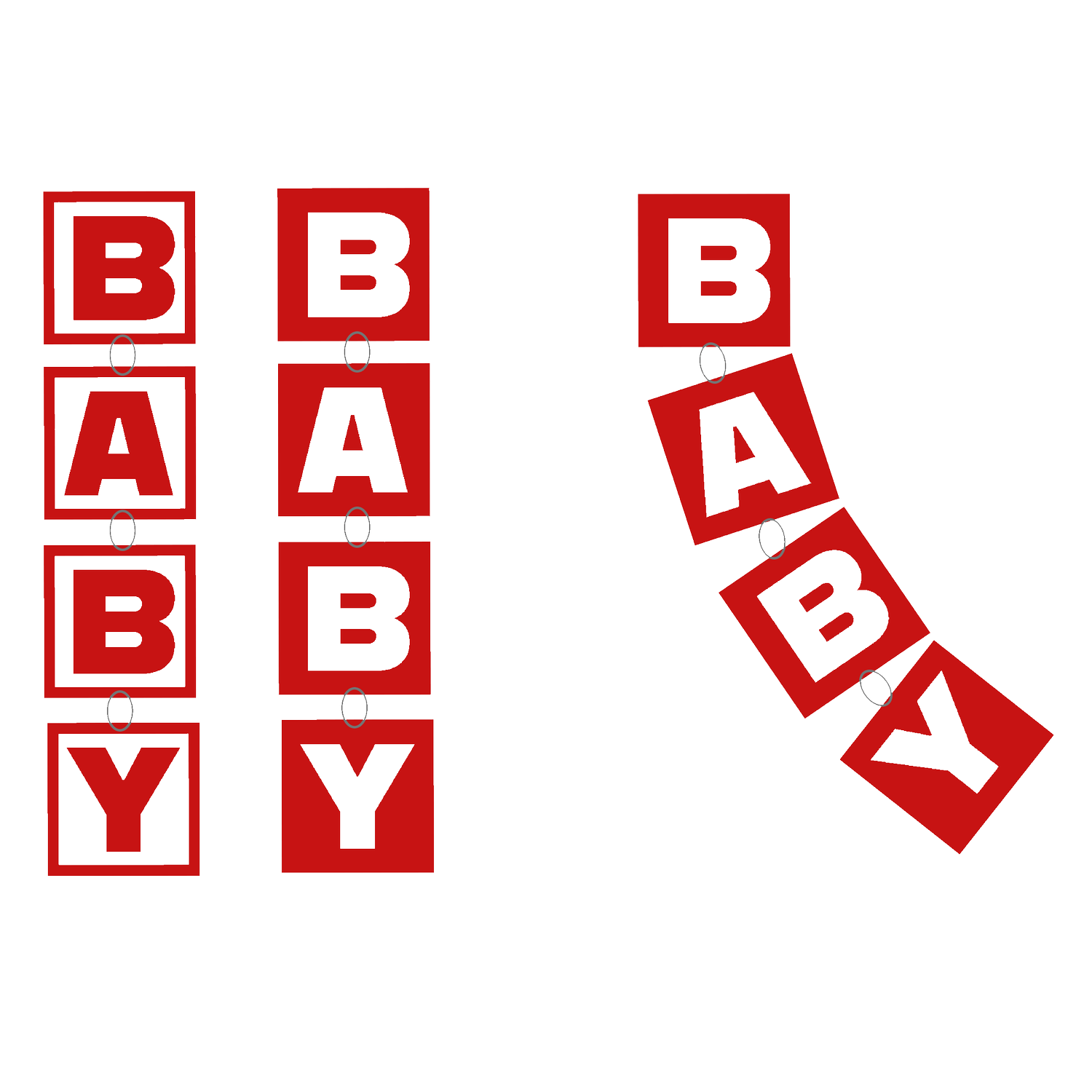 BABYBAR hanging sign explorations