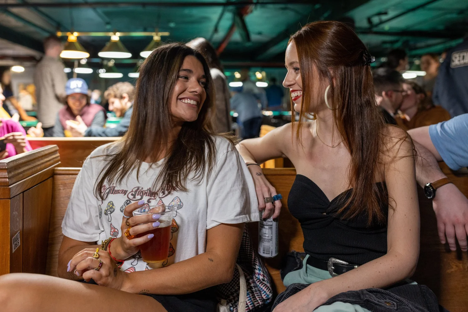 Friends gathered at Cellar Dog