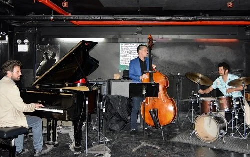 Jazz lineup performing at Cellar Dog