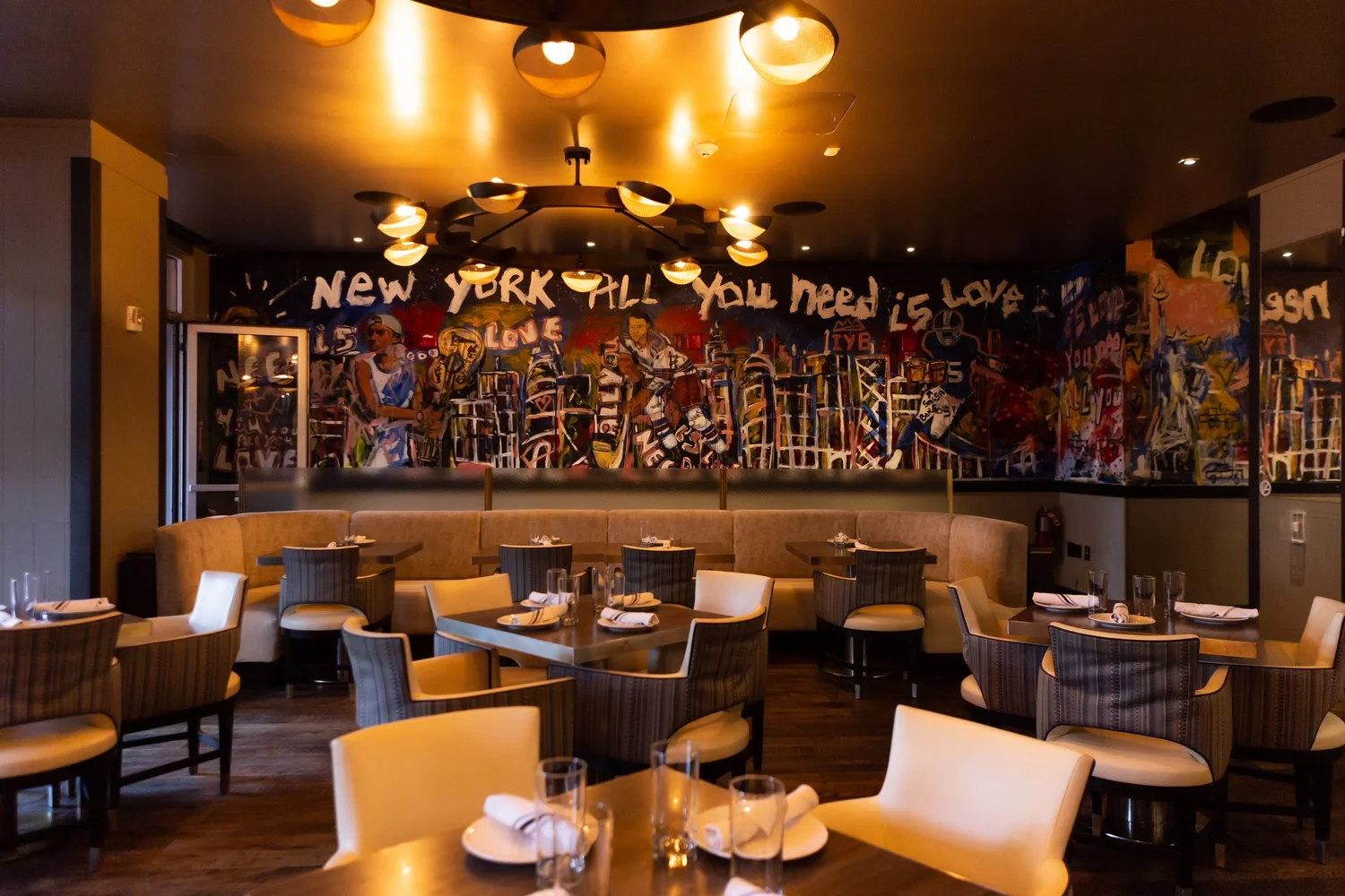Mural wall inside Versa NYC