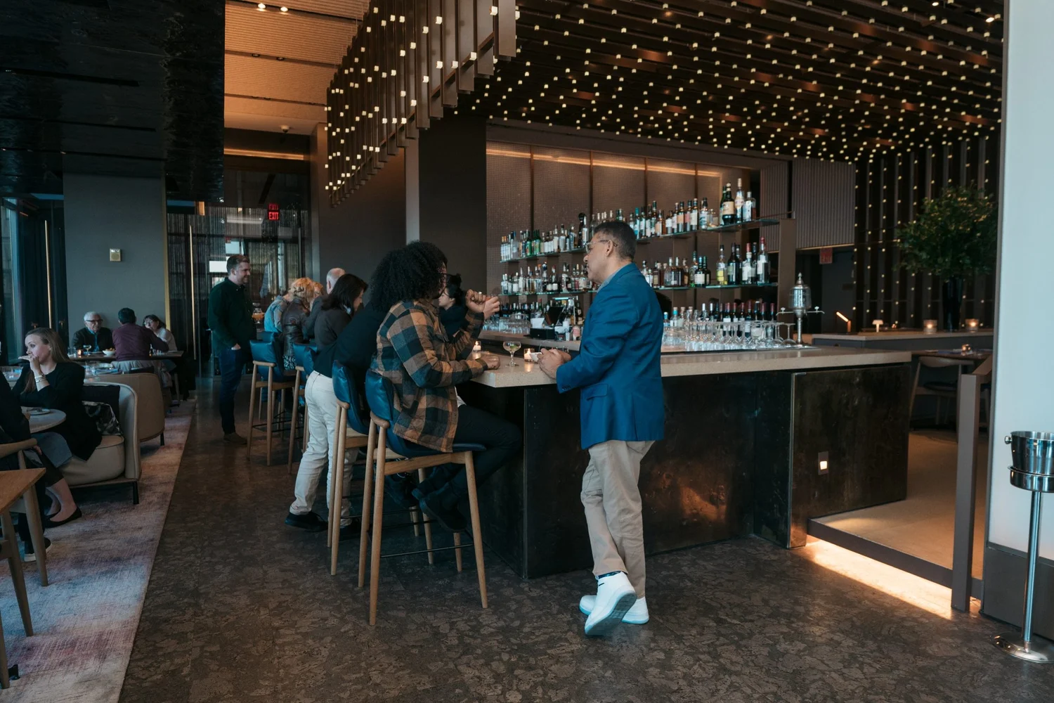 The bar at Riverpark