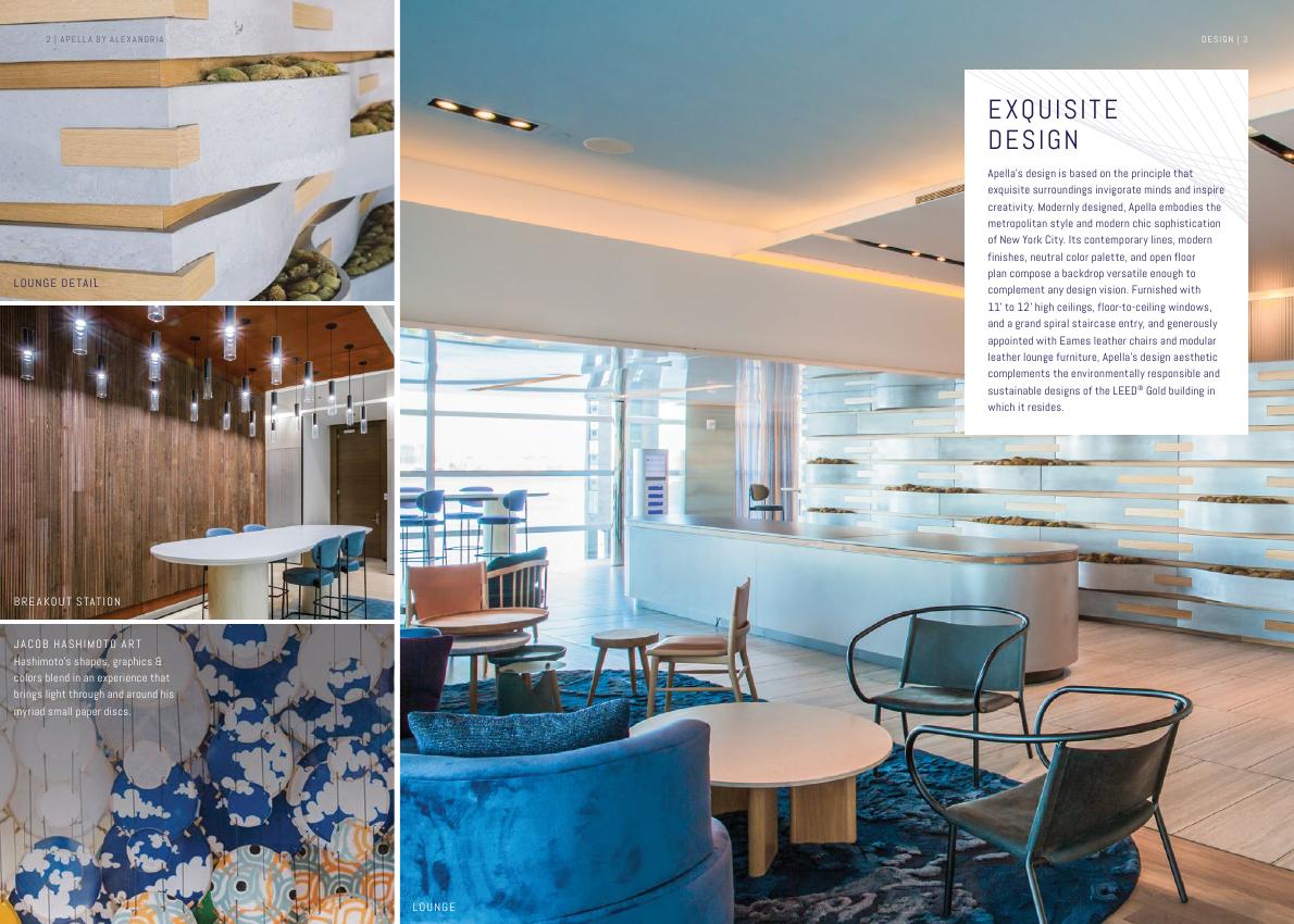 Apella design brochure spread