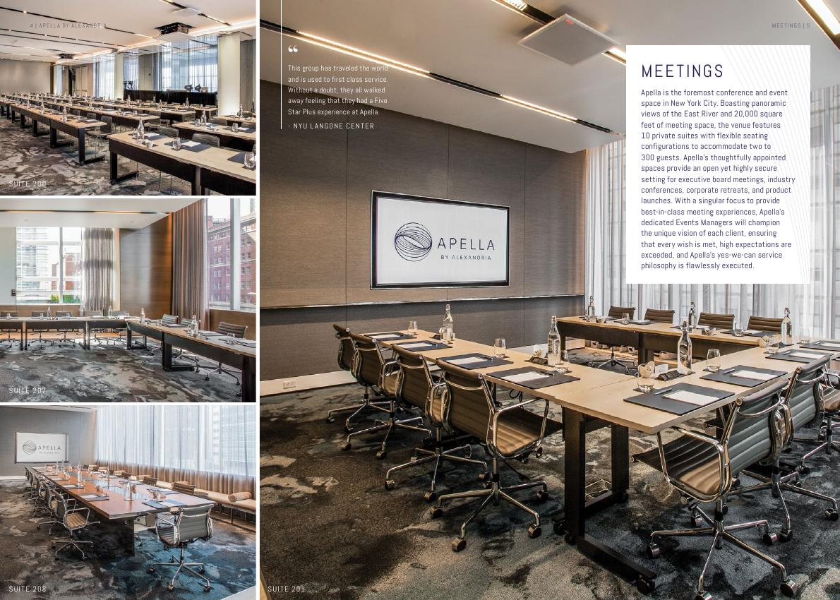 Apella meetings brochure spread